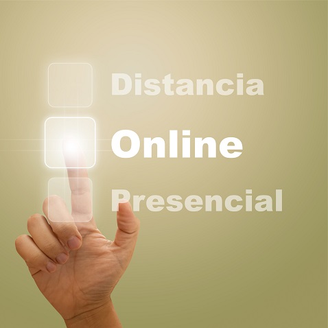 Enseñanza online, distancia y presencial.